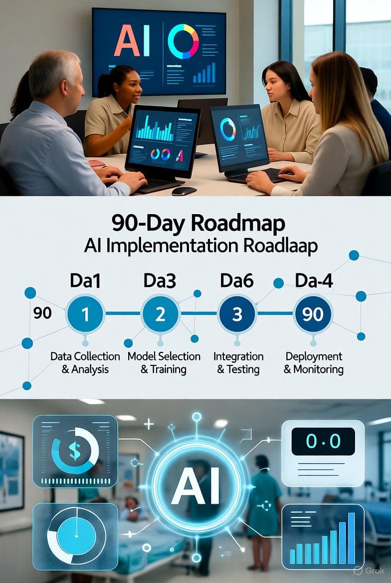 Phases d’un projet d’intelligence artificielle sur 30, 60 et 90 jours avec Hunter BI